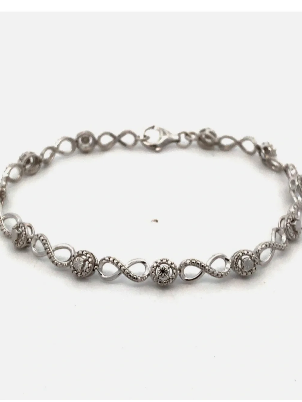 Kay Jewelers Sterling Silver Infinity Bracelet Anniversary Tennis Bracelet
